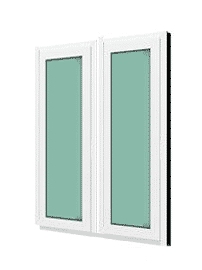 หน้าต่างบานฟิกซ์ 2 panel WINDSOR รุ่น SIGNATURE กระจกเขียวใส 6 มม.
