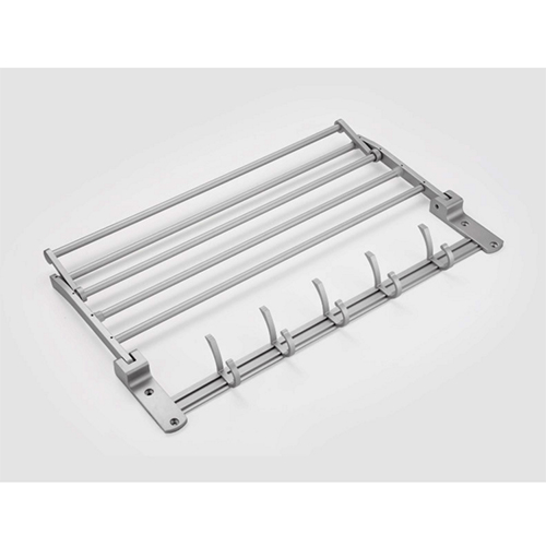 YSB CASSA ราวแขวนผ้า วางผ้า แขวนของใช้ในห้องน้ำอลูมีเนียมติดผนัง รุ่น 43-ALM-CL15 - Image 6