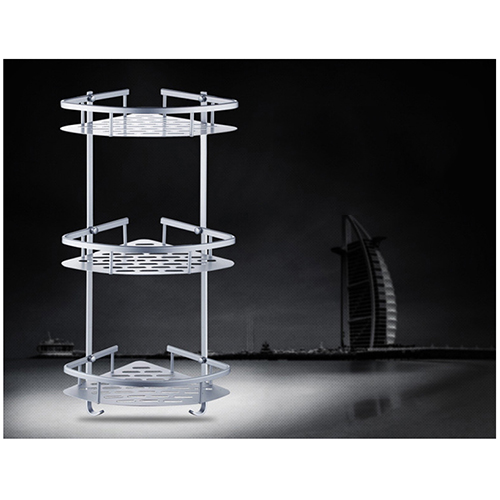YSB CASSA ชั้นวางของอเนกประสงค์ในห้องน้ำ 3ชั้น เข้ามุมติดผนังอลูมิเนียม - Image 6