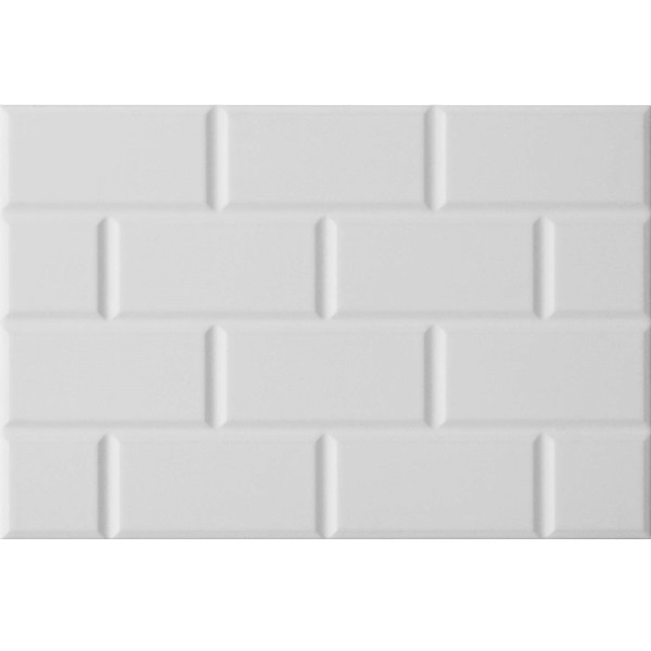 WT ENGLISH GARDEN SATIN BRICK WH 12X18PM
