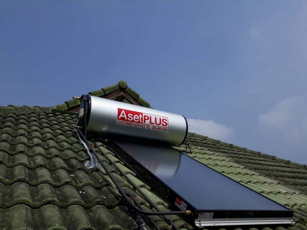 เครื่องทำน้ำร้อนพลังงานแสงอาทิตย์ ชนิดแผ่นเรียบ200 ลิตร
