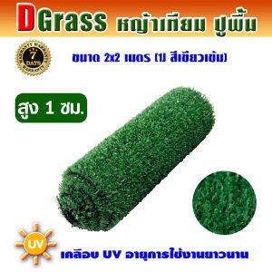 Dgrass หญ้าเทียมปูพื้น ตกแต่งสวน รุ่น DG-1J (สีเขียวเข้ม)ขนาด2x2เมตร