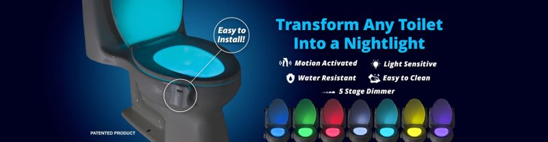 ไฟอัตโนมัติ LED Night Light สำหรับติดชักโครกในห้องน้ำ