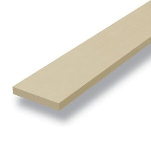 ไม้ตกแต่งชานพักบันได 15x300x2.5ซม. สีรองพื้น