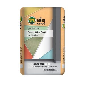 เสือเดคอร์ Color Skim Coat ฉาบแต่งผิวเรียบ WH01