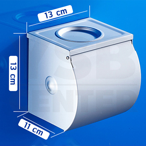 กล่องใส่กระดาษทิชชู พร้อมที่เขี่ยบุหรี่ อลูมิเนียม รุ่น C1M076-ALM-8035 - Image 5
