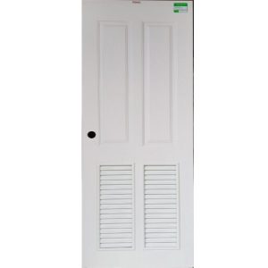 ประตูUpvc Vinyl รุ่นREVOแบบบานเกล็ด PLR-005