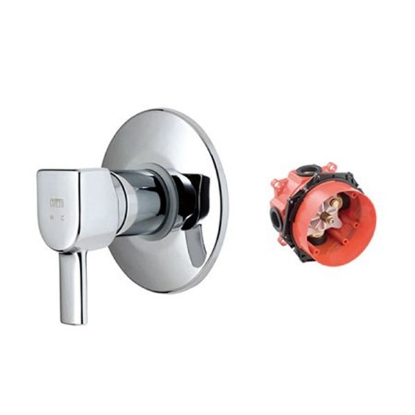 วาล์วผสมเปิด-ปิดน้ำชนิดฝังผนังพร้อม Divertor CT378A (SET)