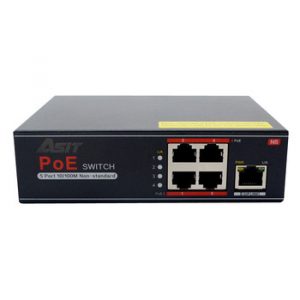 POE Switch 4 Port ใช้งาน10/100M Non Standard รุ่น ASIT-2004P
