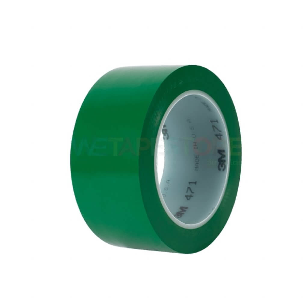 3M 471 Green เทปไวนิลตีเส้นพื้น สีเขียว ขนาด 72mm x 33m