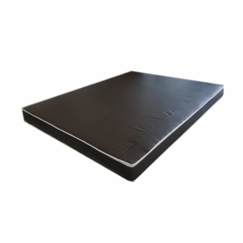 RF Furniture ที่นอน ขนาด 6 ฟุต หนา 6 นิ้ว หุ้มหนังpvcน้ำตาล
