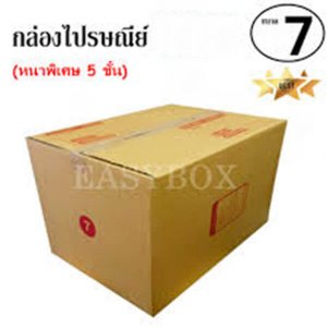 EasyBox กล่องไปรษณีย์ พัสดุ ลูกฟูก 5 ชั้น ฝาชน ขนาด 7 (19 ใบ)