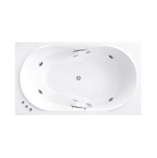 BHW329EL(H) อ่างอาบน้ำวน แบบมีมือจับ สีขาว รุ่น รอยัล โรซานนา HYG.
