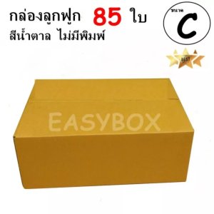 EasyBox กล่องลูกฟูก ฝาชน ไม่มีพิมพ์ ขนาดเท่าเบอร์ C (85 ใบ)