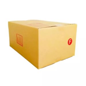 QuickerBox กล่องไปรษณีย์ พัสดุ ลูกฟูก ฝาชน ขนาด F ใหญ่ (9 ใบ)