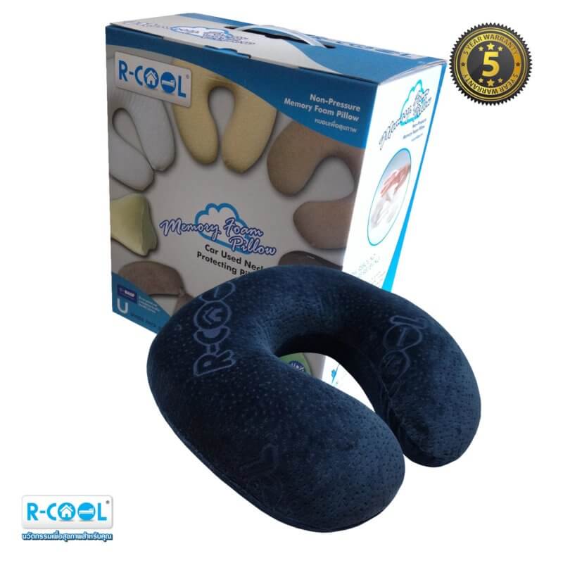 R-COOL หมอนรองคอเพื่อสุขภาพ Memory Foam รุ่นOREGON 31x28x11ซม.