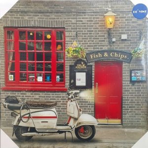 รูปภาพติดผนัง Scooter Fish&Chips London Pub
