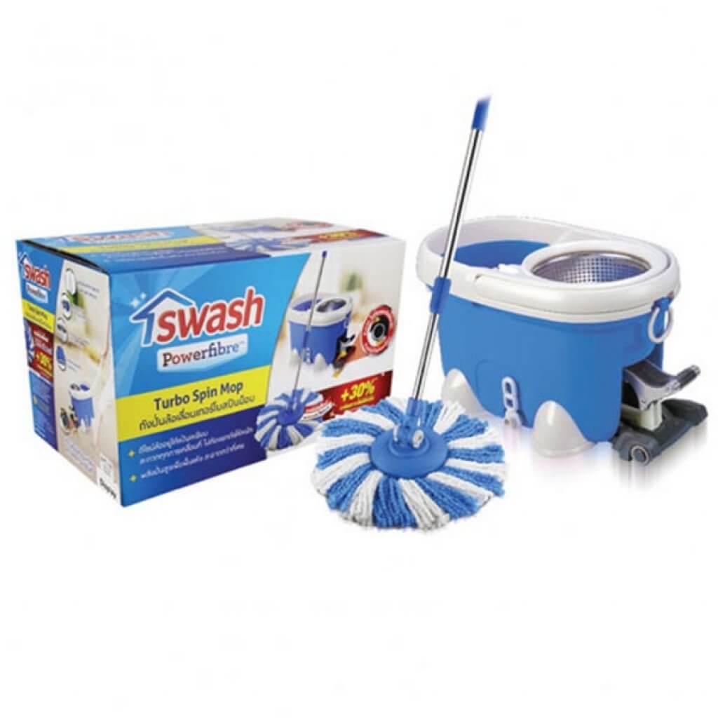 ชุดถังปั่นล้อเลื่อนเทอร์โบสปินม็อป SWASH