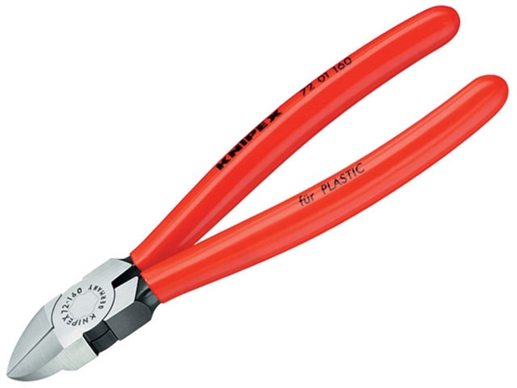 KNIPEX 72 01 160 คีมตัดทแยงมุมสำหรับพลาสติก