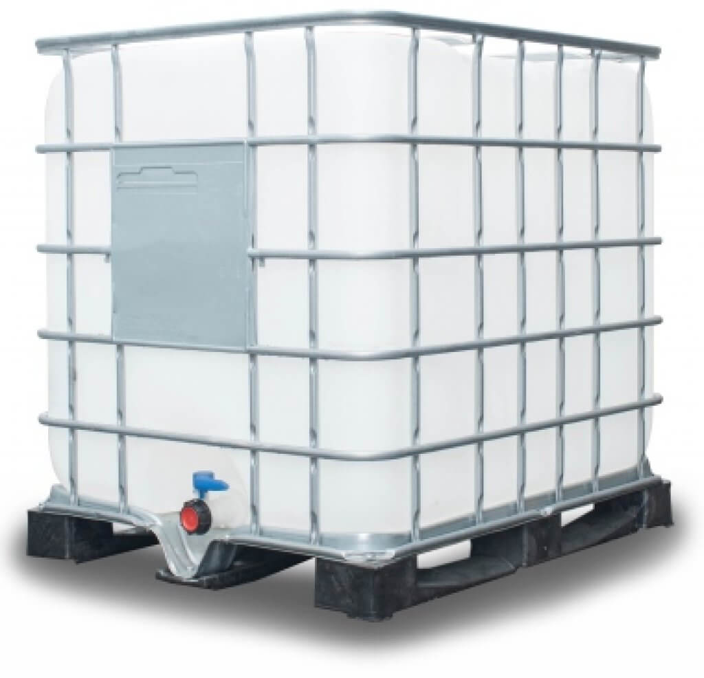 ถัง IBC TOTE Tank 1000 ลิตร มือสอง เกรด A พาเลทพลาสติก