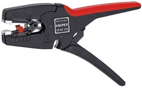 KNIPEX 12 42 195SB เครื่องปลอกฉวนแบบอัตโนมัติ คีมปลอกสายไฟ
