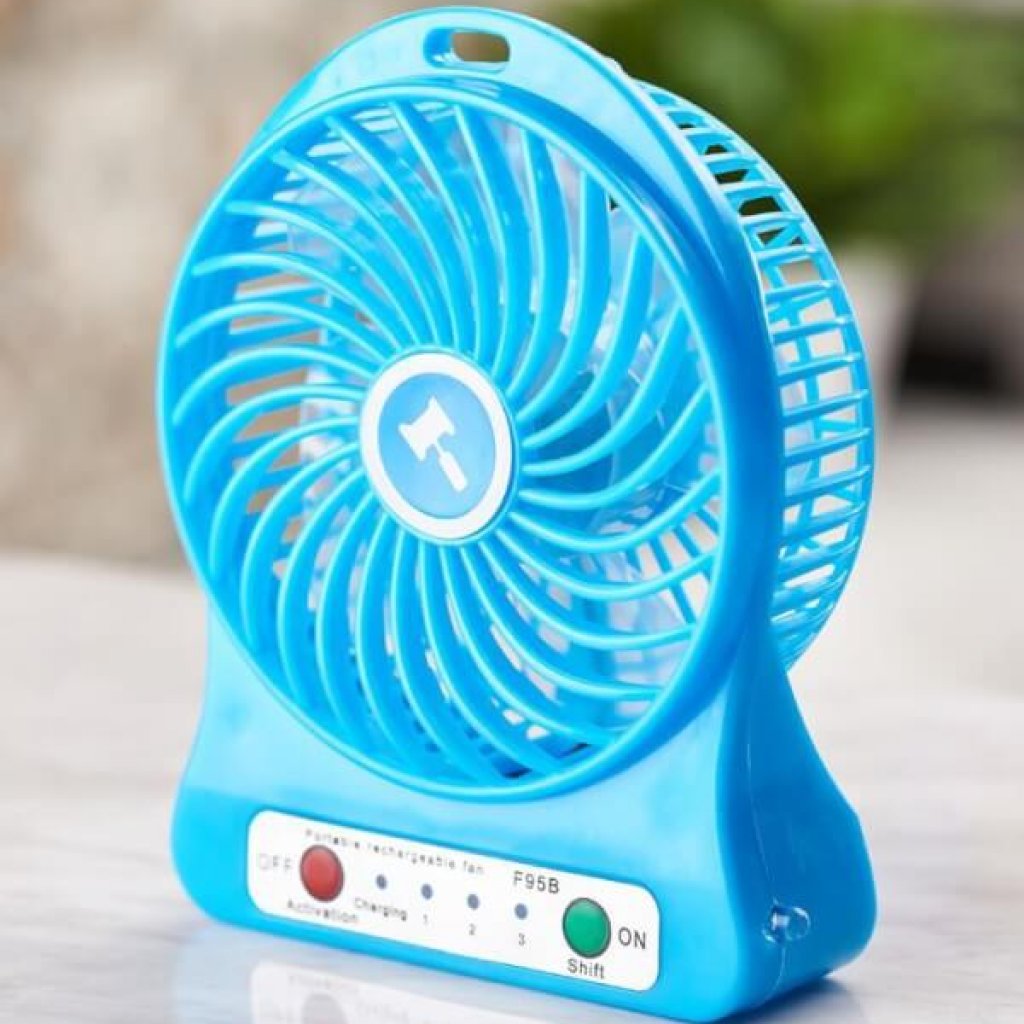 Portable Fan พัดลมพกพาชาร์ทได้พร้อมถ่าน