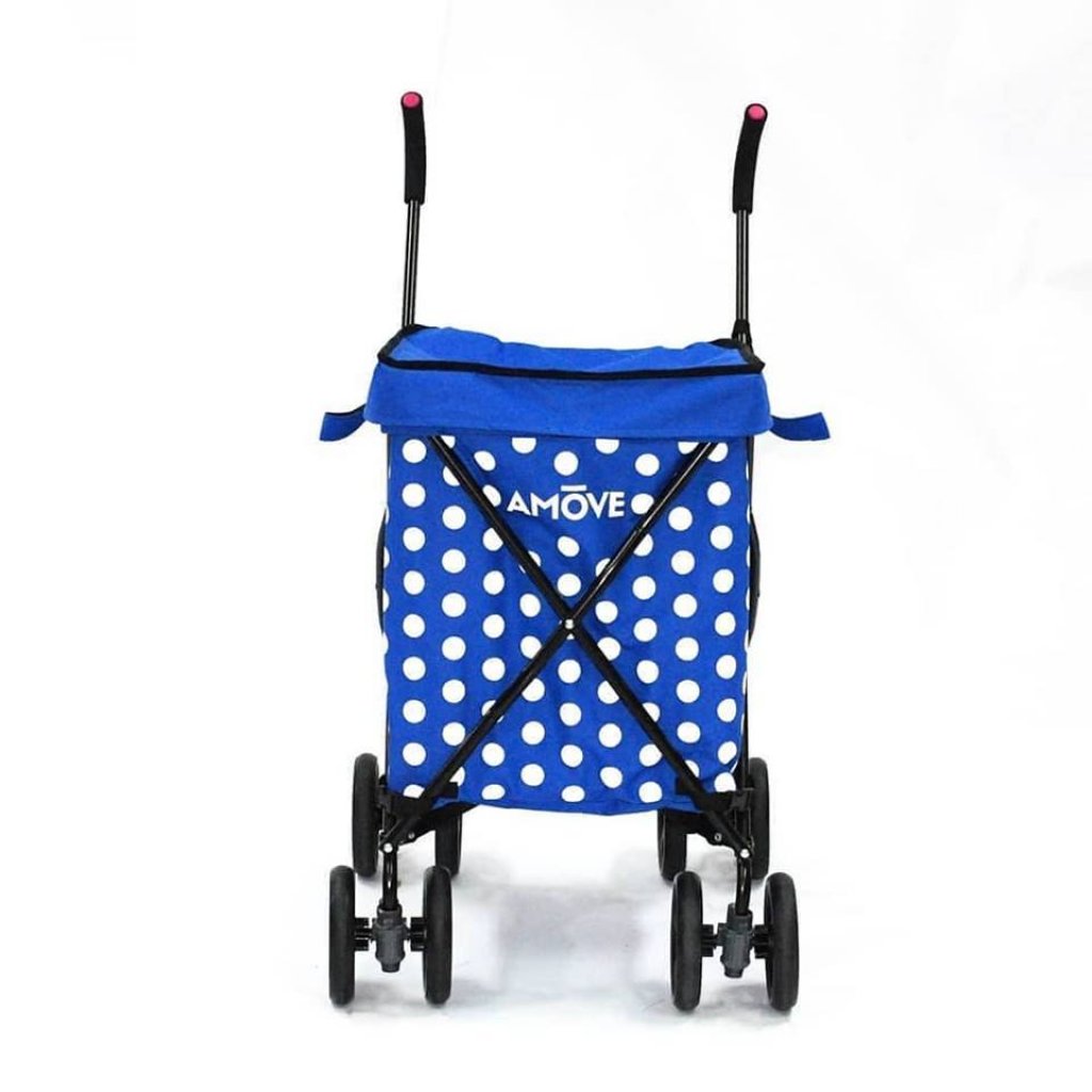 Amove รถเข็น​​อเนกประสงค์สีน้ำเงินลายจุด รุ่น Am-100