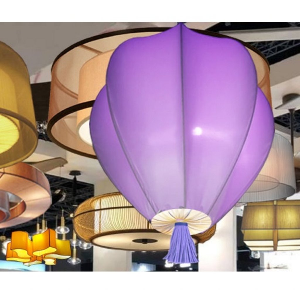 โคมไฟมะเฟือง 8 กลีบสีพื้น SAP10 Purple