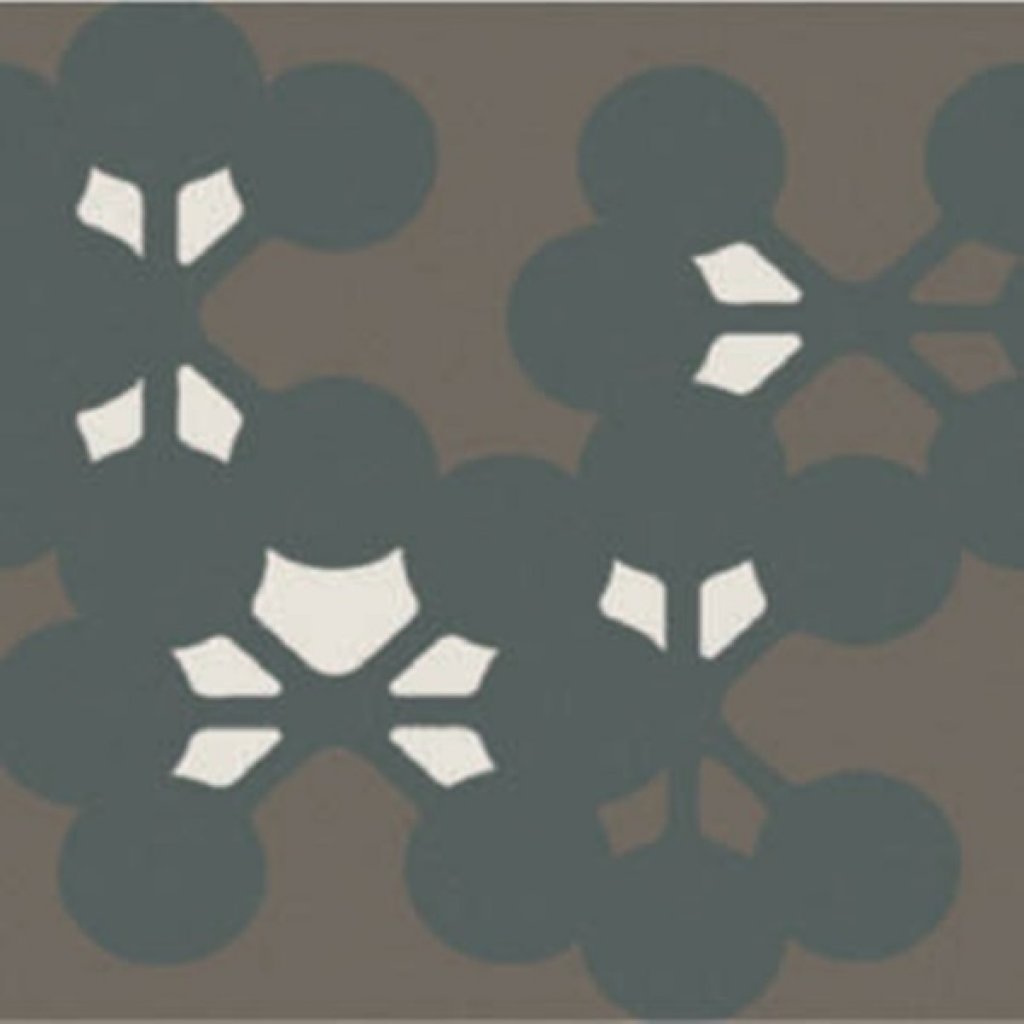 GT AZULEJ FLORES NERO 8X8 PM