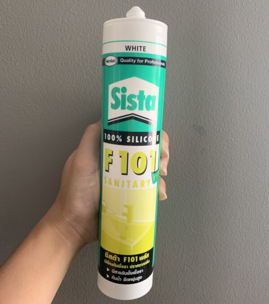 Sista F101 Plus ซิลิโคนยาแนวสุขภัณฑ์ 300ml. สีขาว
