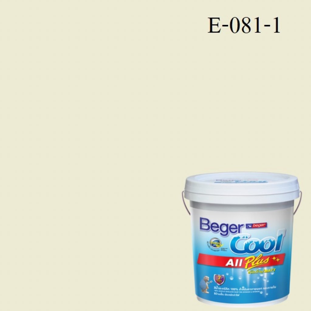 สีน้ำอะครีลิกภายนอก E-081-1 Beger Cool All Plus White Cap