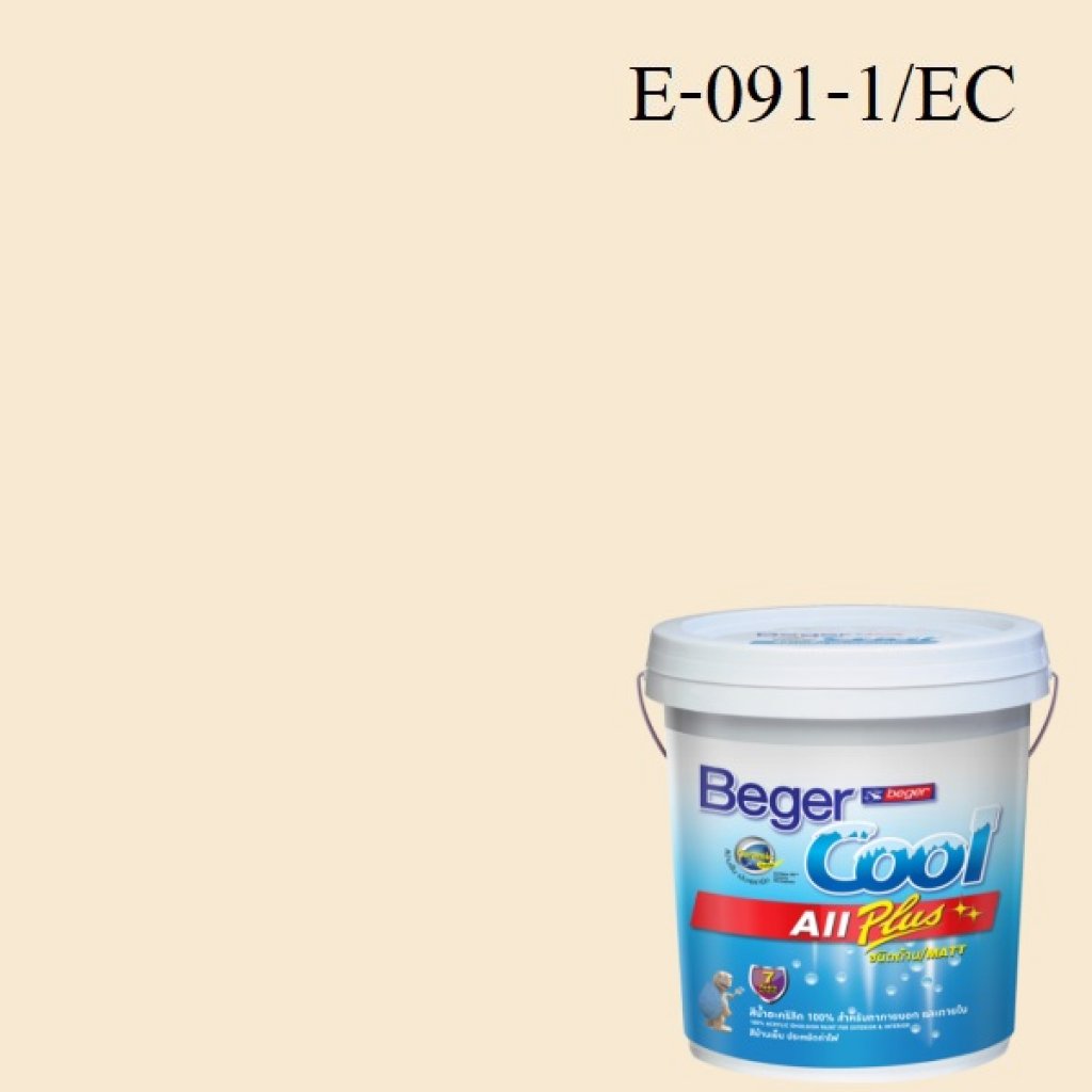 สีน้ำอะครีลิกภายนอก E-091-1 EC Beger Cool All Plus Cheesecake Cream