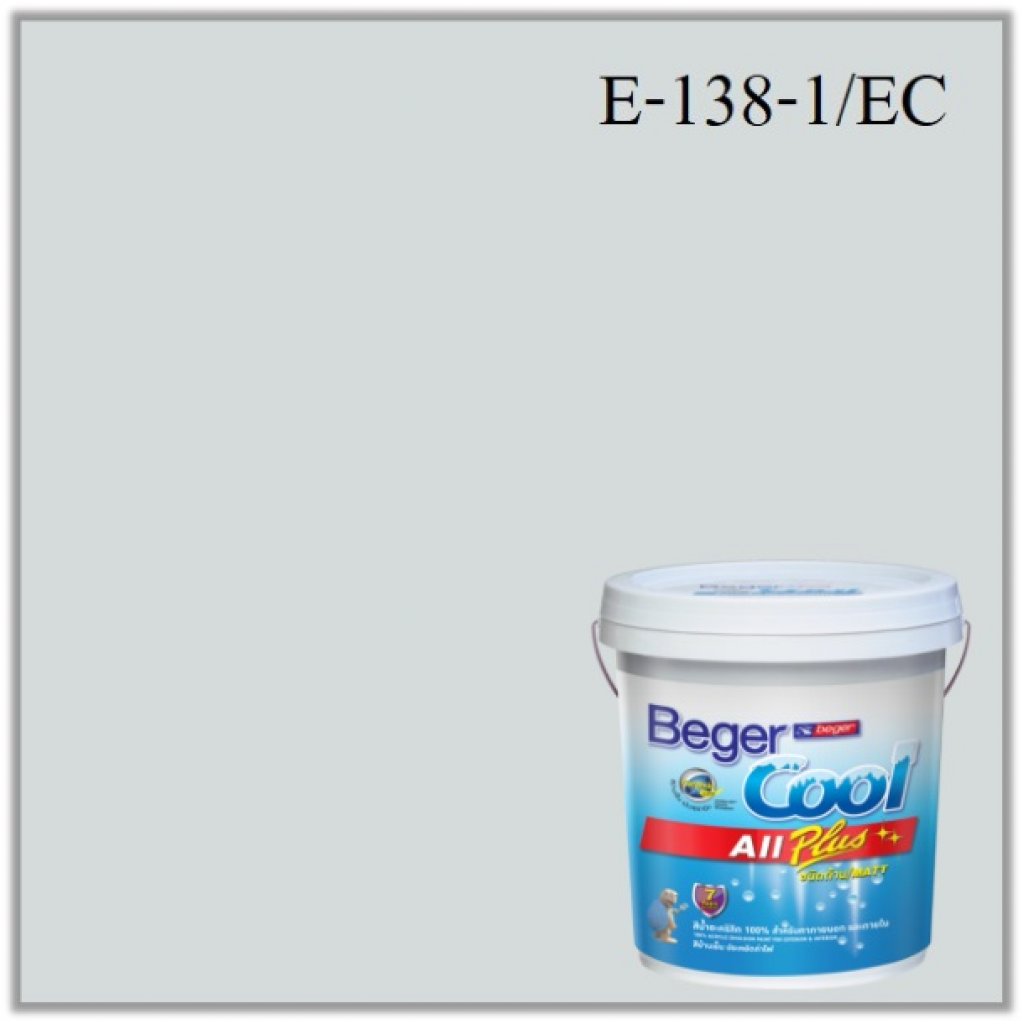 สีน้ำอะครีลิกภายนอก E-138-1 EC Beger Cool All Plus Black Lake