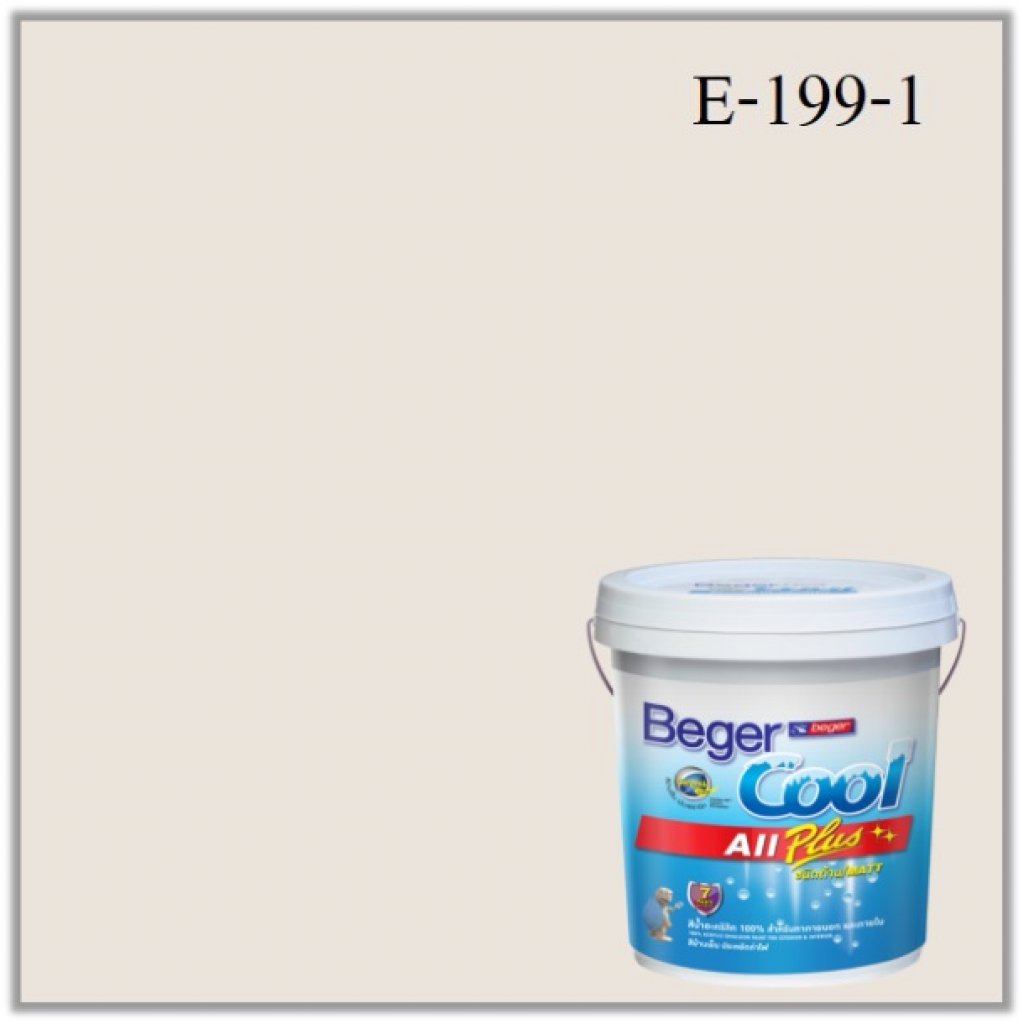 สีน้ำอะครีลิกภายนอก E-199-1 Beger Cool All Plus Almond Cookie