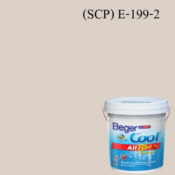 สีน้ำอะครีลิกภายนอก SCP E-199-2 Beger Cool All Plus Beach Day
