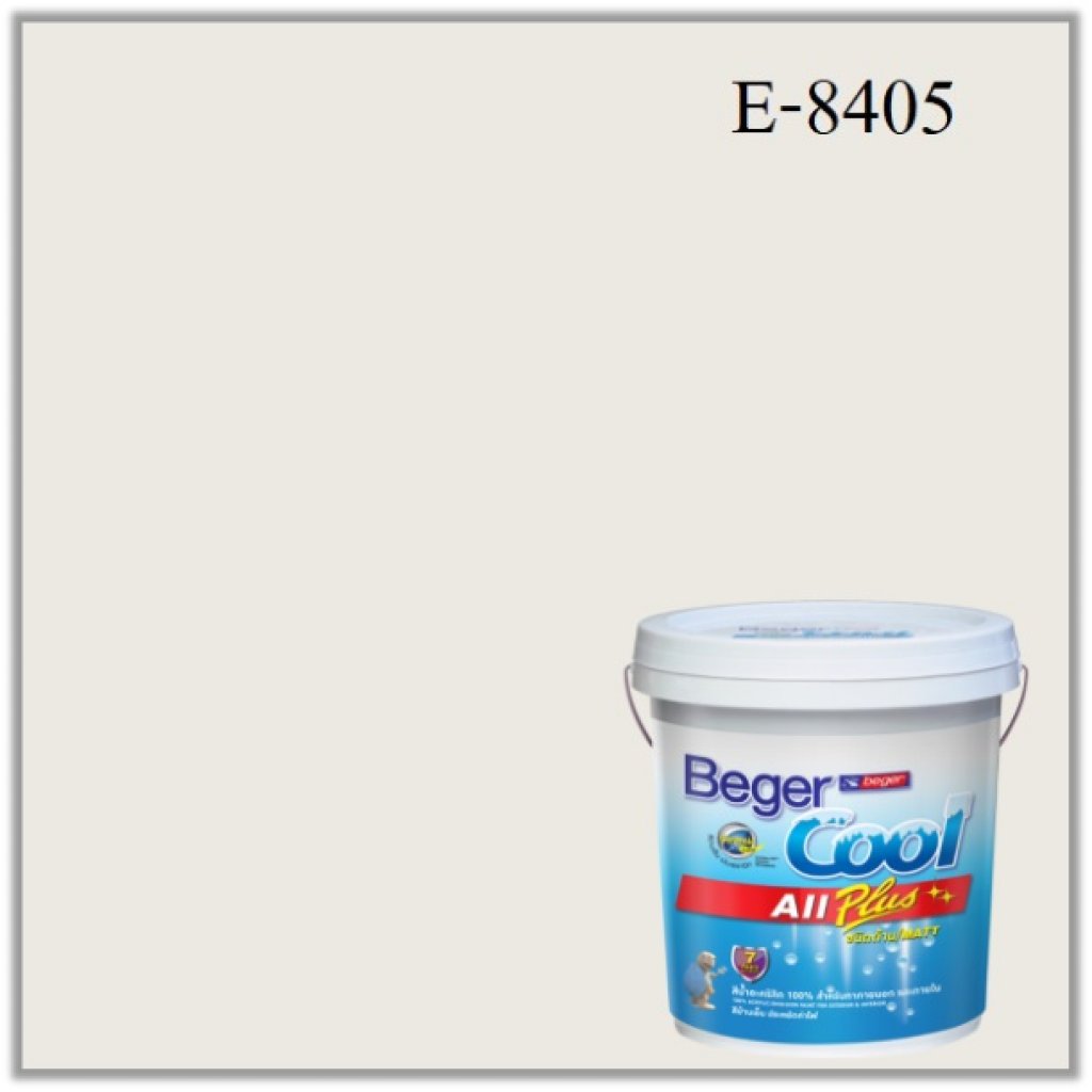 สีน้ำอะครีลิกภายนอก E-8405 Beger Cool All Plus Cool White