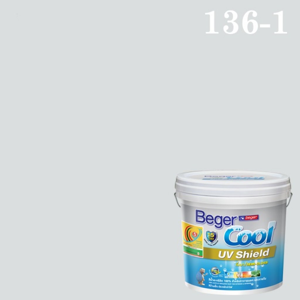 Beger Cool UV Shield 136-1 Black Ebony 18.925 ลิตร