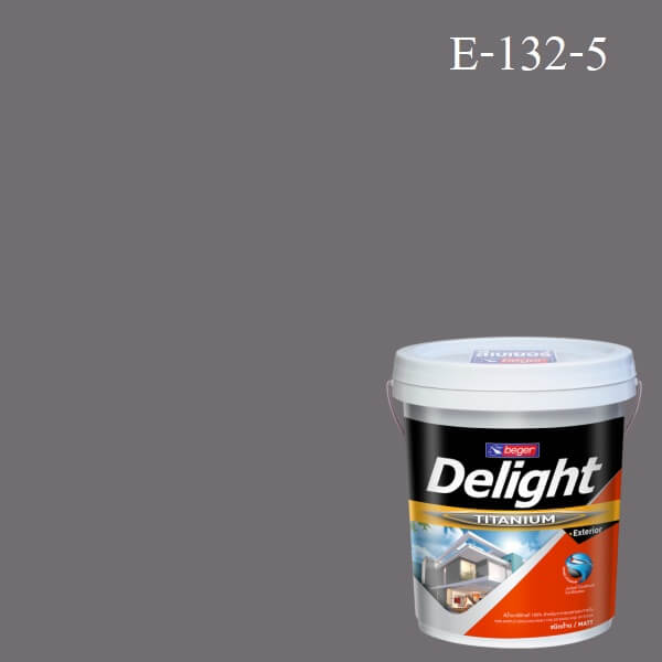ดีไลท์ สีน้ำอะครีลิก ภายนอก E-132-5 Grecian Grey