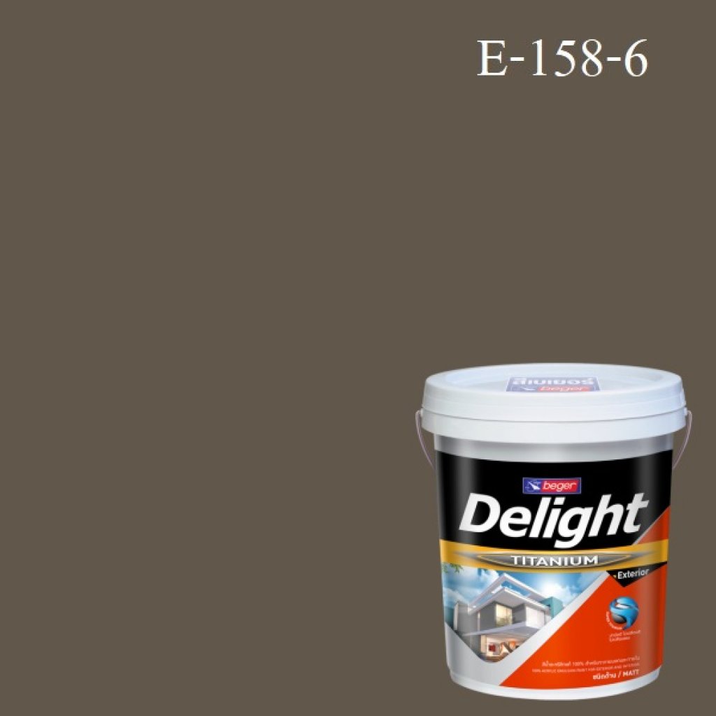 ดีไลท์ สีน้ำอะครีลิก ภายนอก E-158-6 (Weathered Wood)