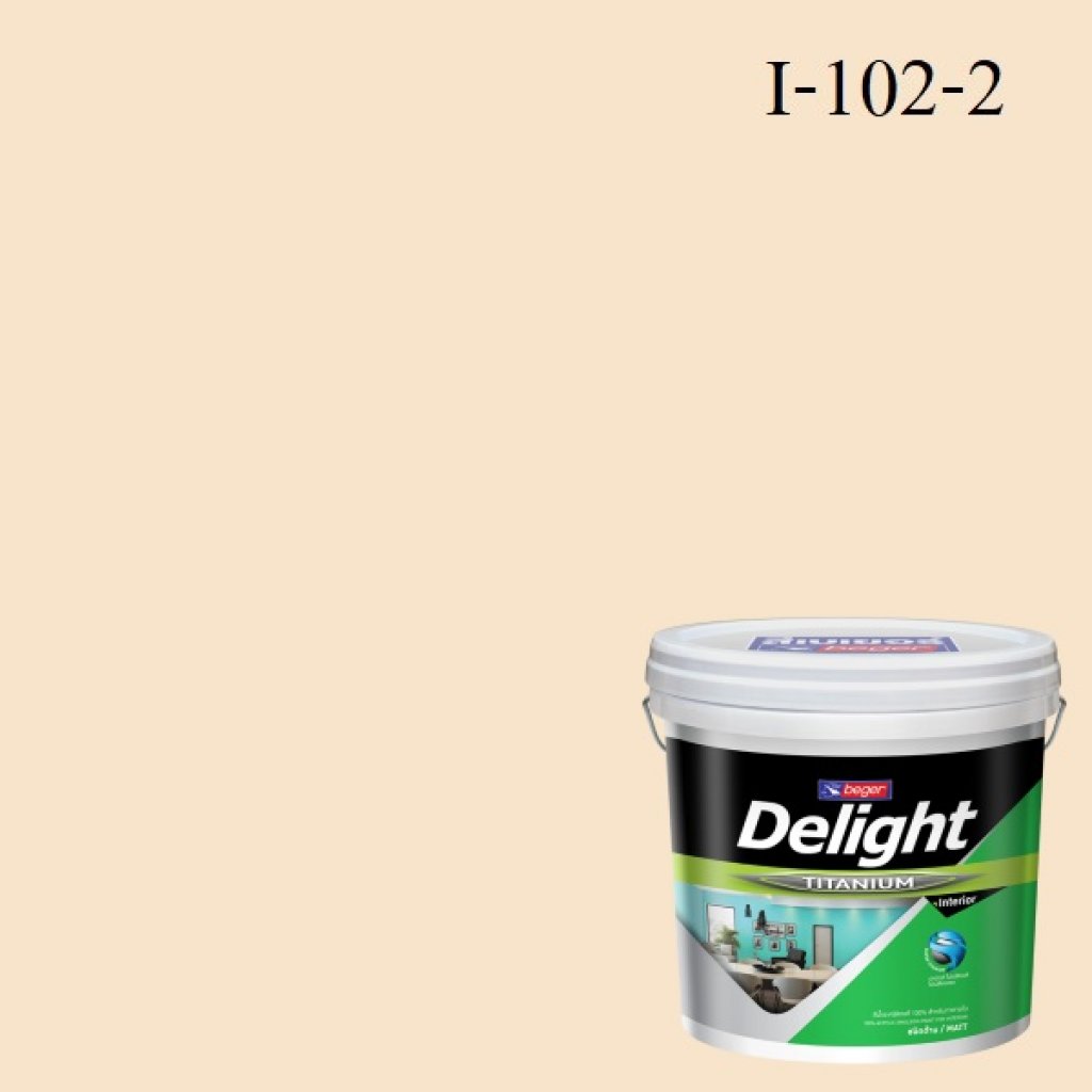 ดีไลท์ สีน้ำอะครีลิก ภายใน I-102-2 (Fresh Ivory)