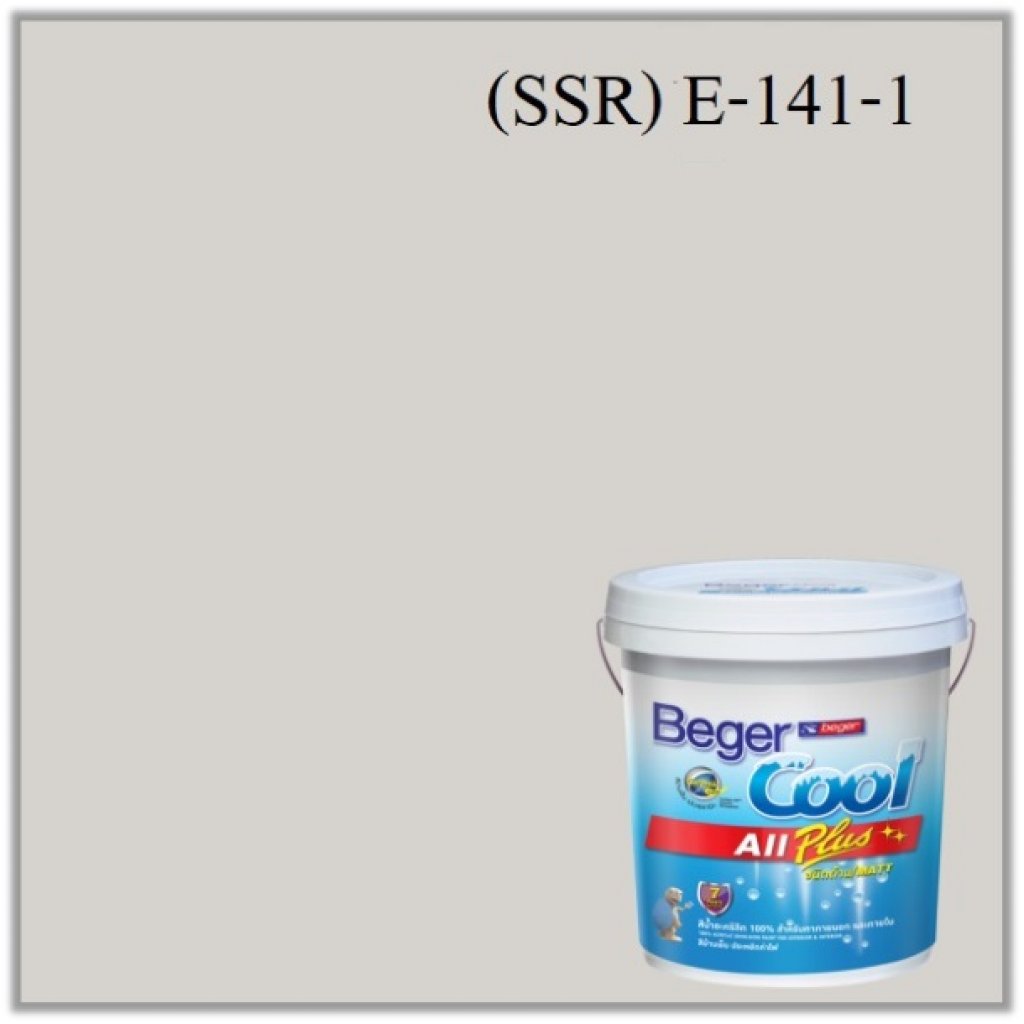 สีน้ำอะครีลิกภายนอก SSR E-141-1 Beger Cool All Plus Knight Night