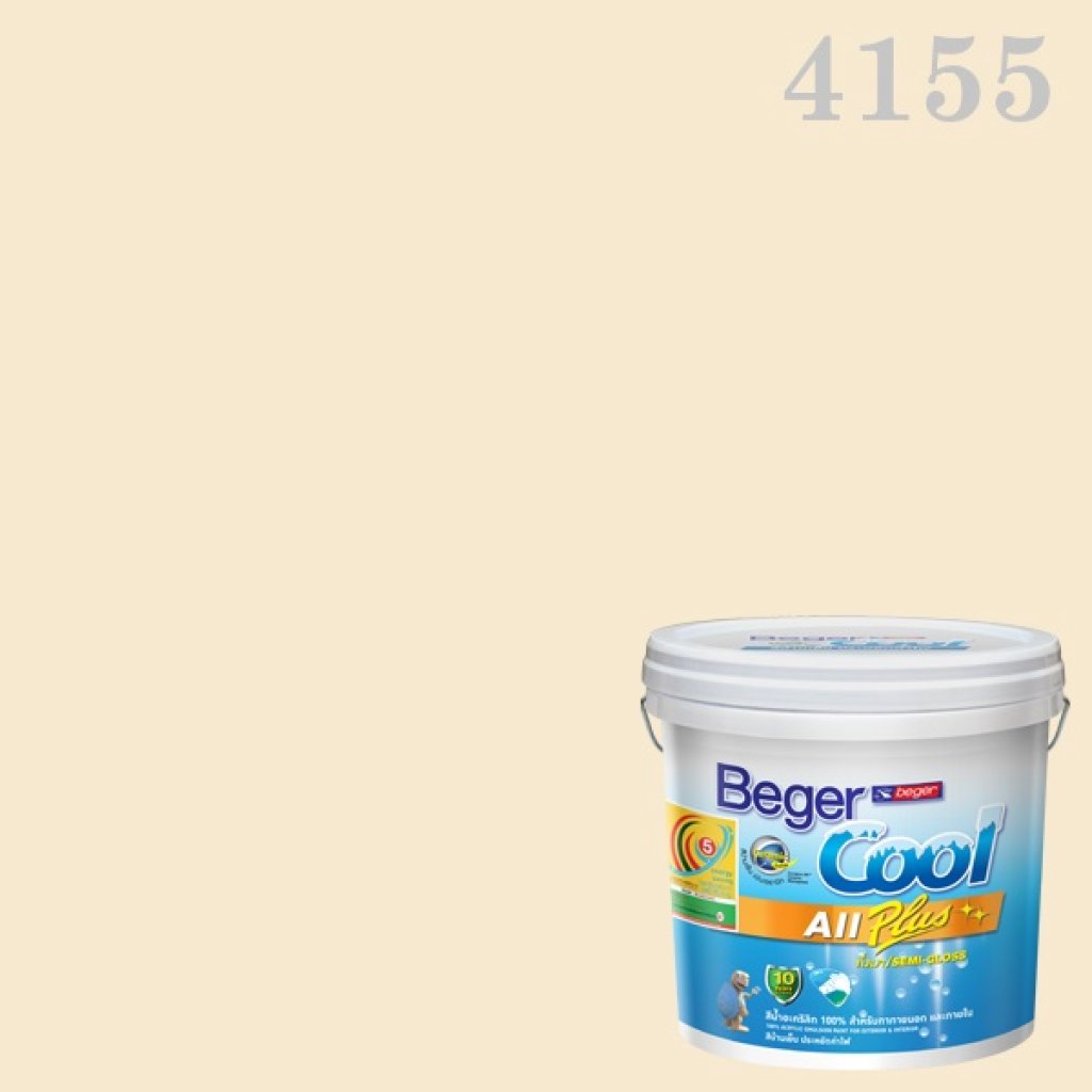 เบเยอร์คูล ออลพลัส กึ่งเงา สีน้ำอะครีลิกกึ่งเงา 4155 Vanilla