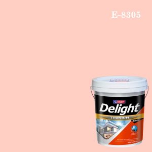 ดีไลท์ สีน้ำอะครีลิก ภายนอก E-8305 (Plcasant Pink)