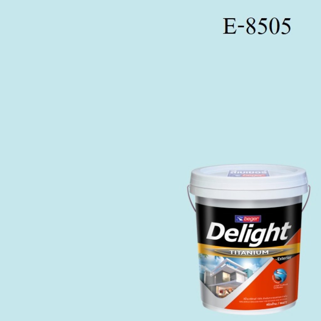 สีน้ำอะครีลิก ภายนอก E-8505 ดีไลท์ เซรีน บลู