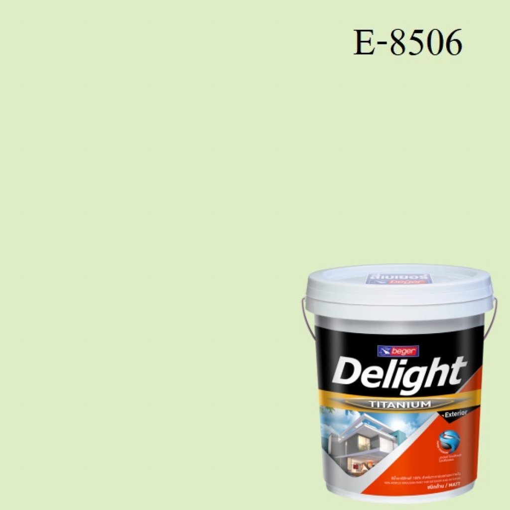 สีน้ำอะครีลิก ภายนอก E-8506 ดีไลท์ Apple White