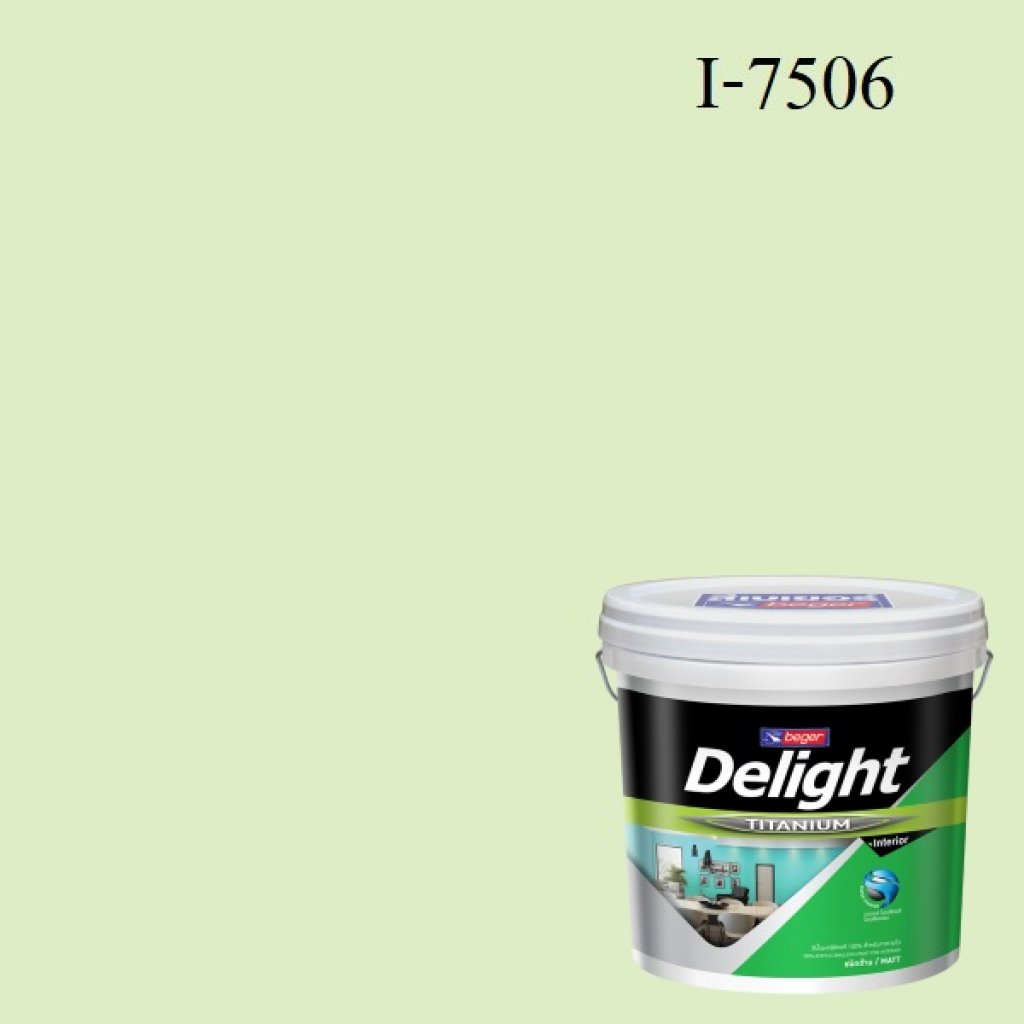 ดีไลท์ สีน้ำอะครีลิก ภายใน I-7506 (Apple White)