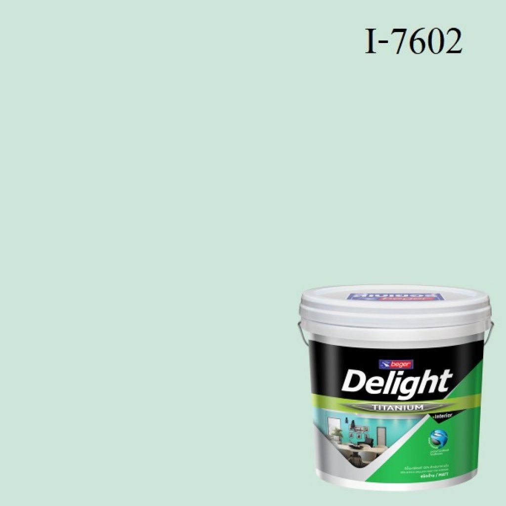ดีไลท์ สีน้ำอะครีลิก ภายใน I-7602 คริสตัล กรีน
