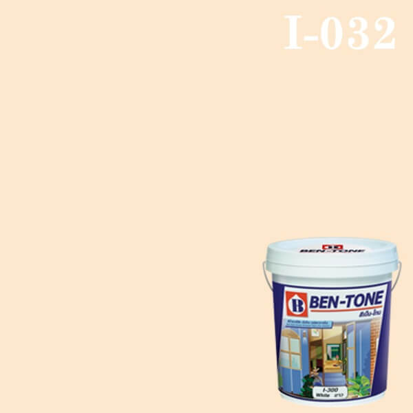 เบนโทน สีน้ำพลาสติก ภายใน I-032 Apricot White