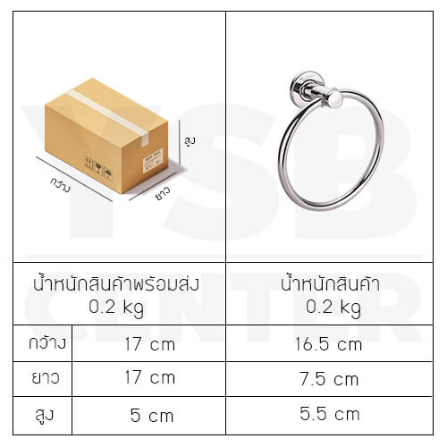 ห่วงแขวนผ้าแบบเจาะผนังฐานกลม รุ่น C1M054-SUS304-859 - Image 2