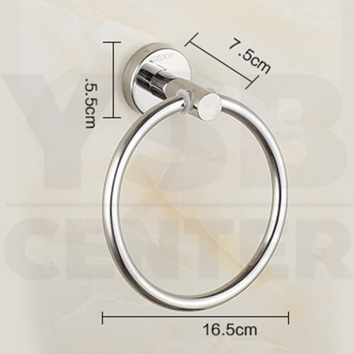 ห่วงแขวนผ้าแบบเจาะผนังฐานกลม รุ่น C1M054-SUS304-859 - Image 7